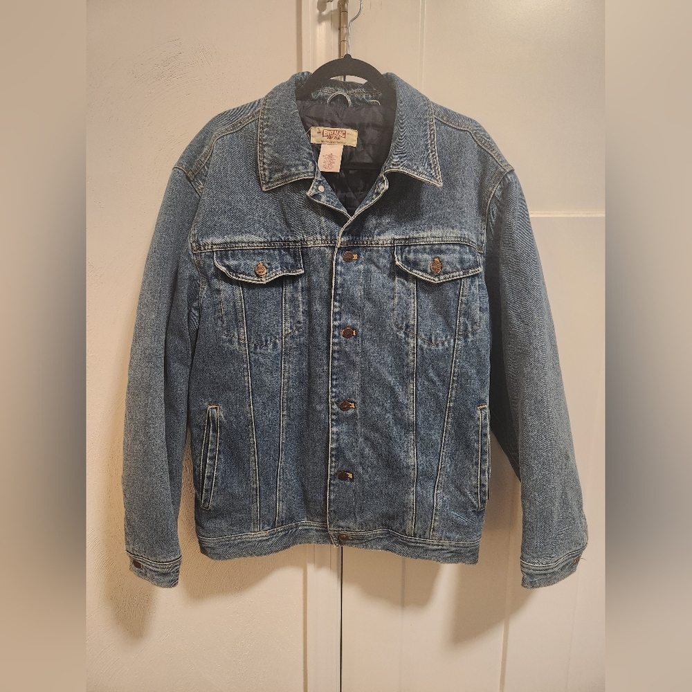 Vintage Lined Denim Jacket Size Large